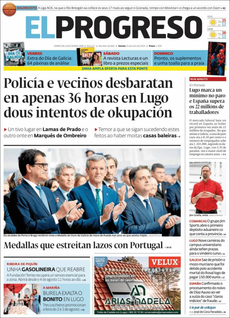 Portada de El Progreso (España)