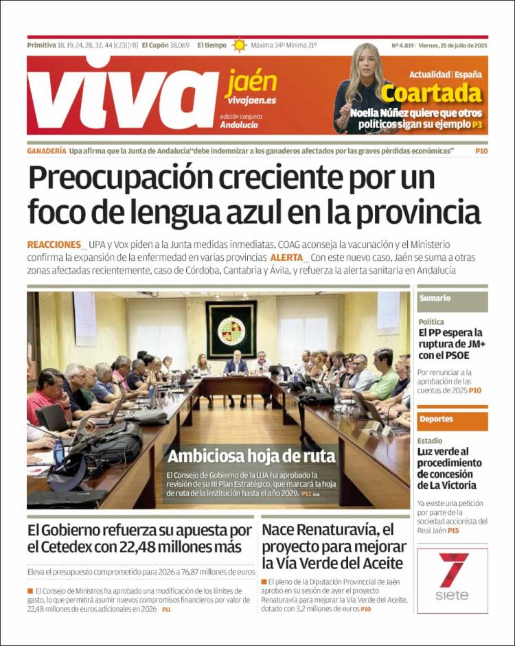 Portada de Viva Jaén (España)