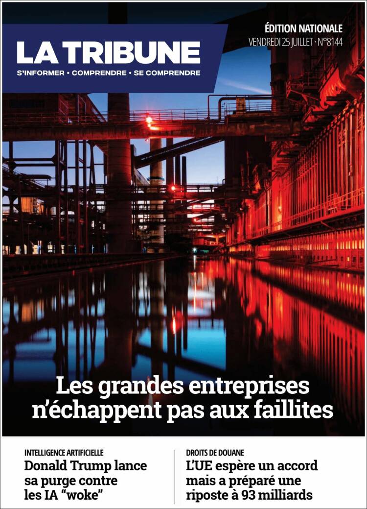 Portada de La Tribune (Francia)