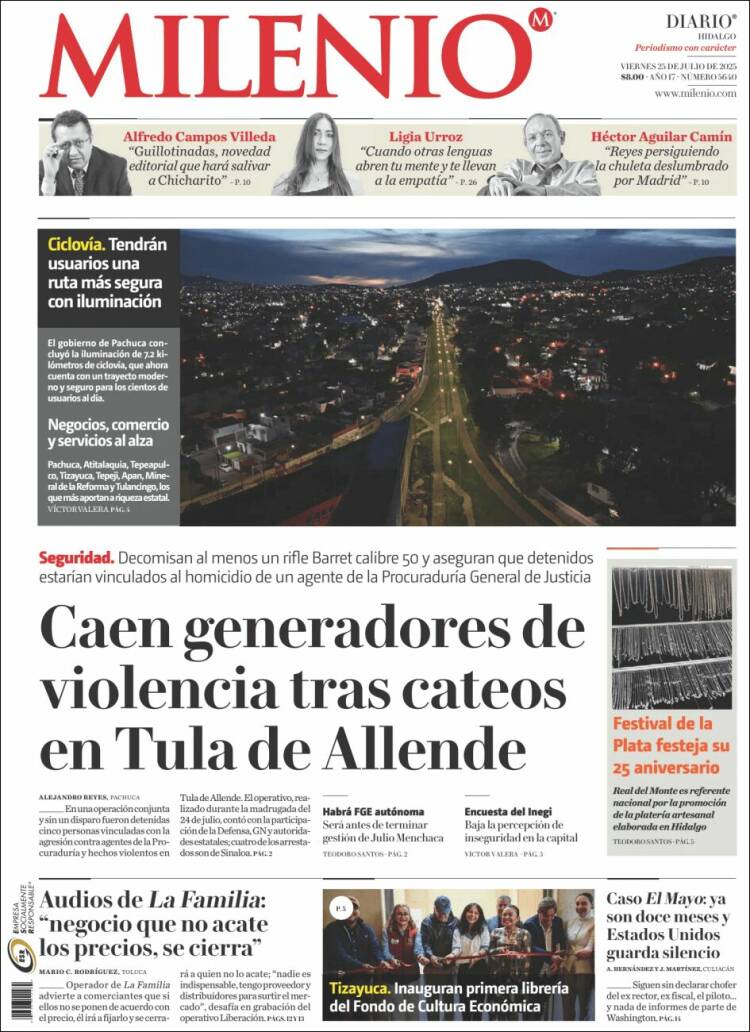 Portada de Milenio de Hidalgo (México)