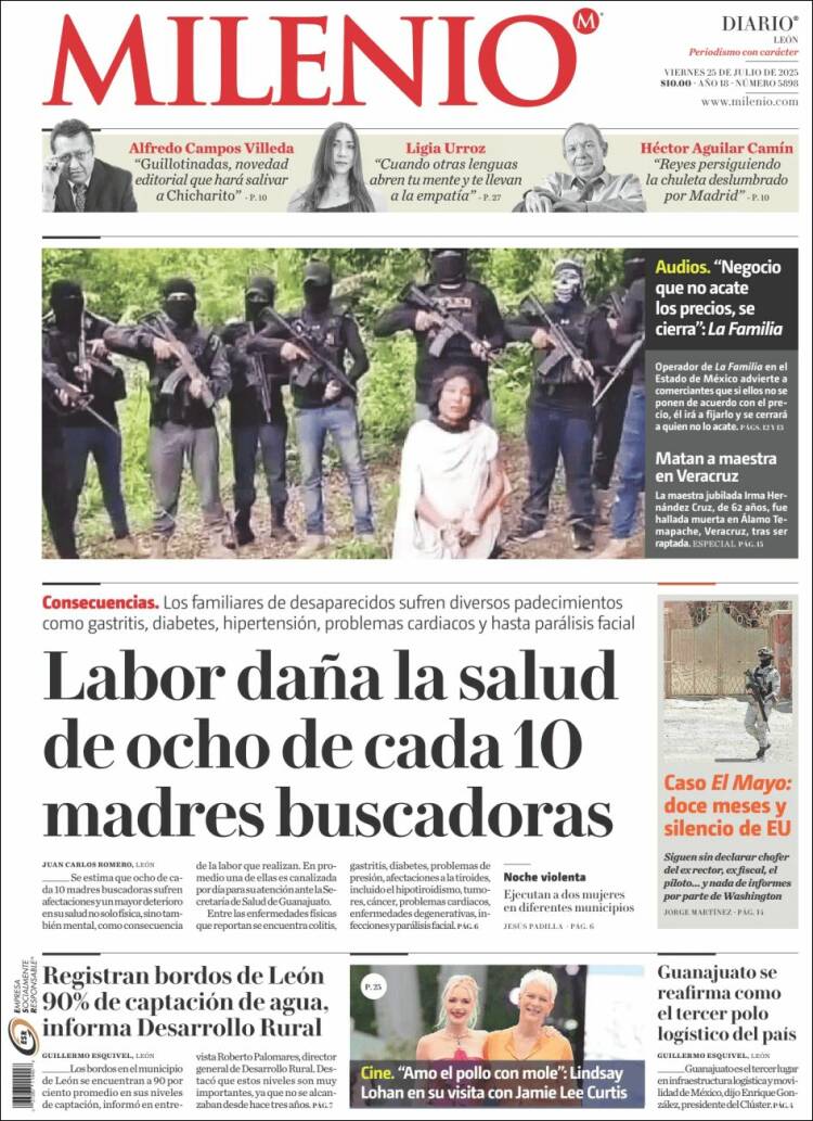 Portada de Milenio de León (México)