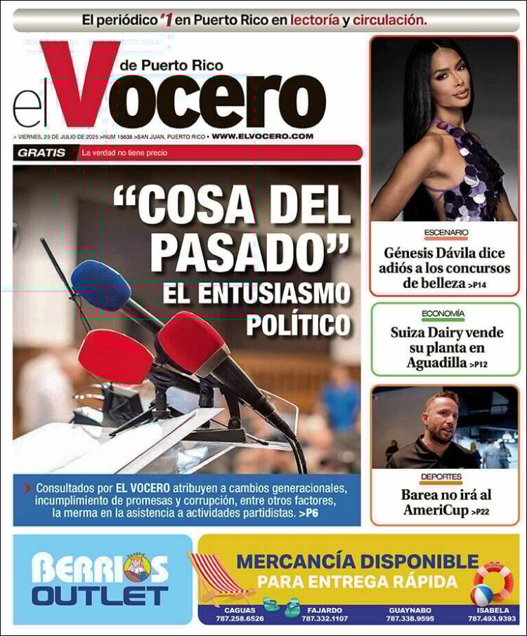 Portada de Vocero (Puerto Rico)