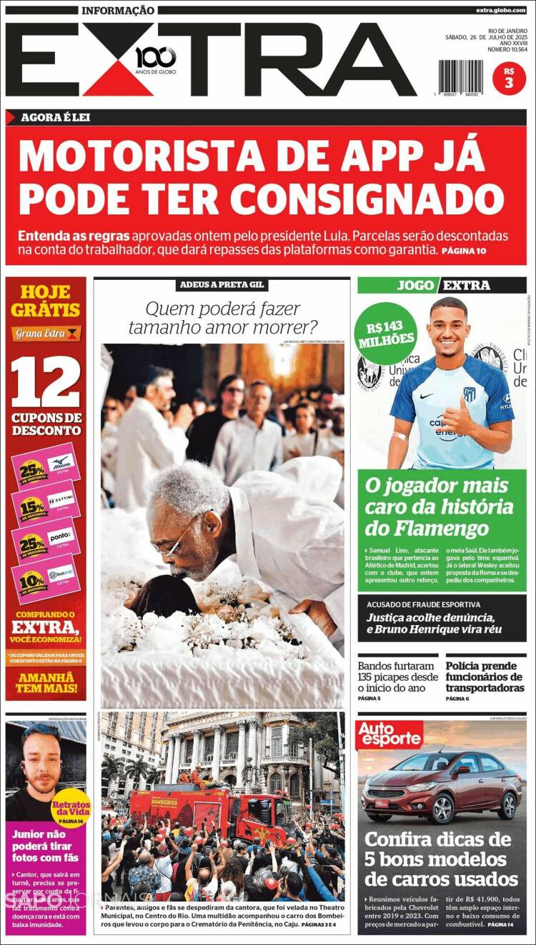Portada de Extra (Brasil)