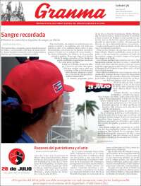 Portada de Granma (Cuba)
