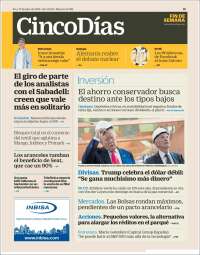 Portada de Cinco Días (Spain)