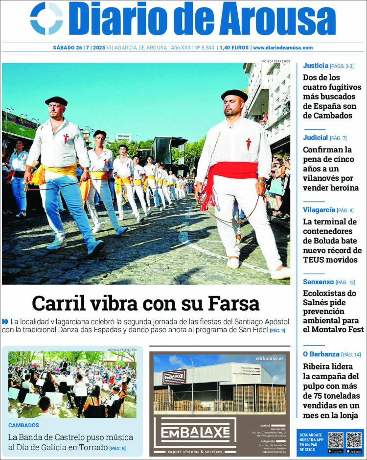 Portada de Diario de Arousa (Spain)