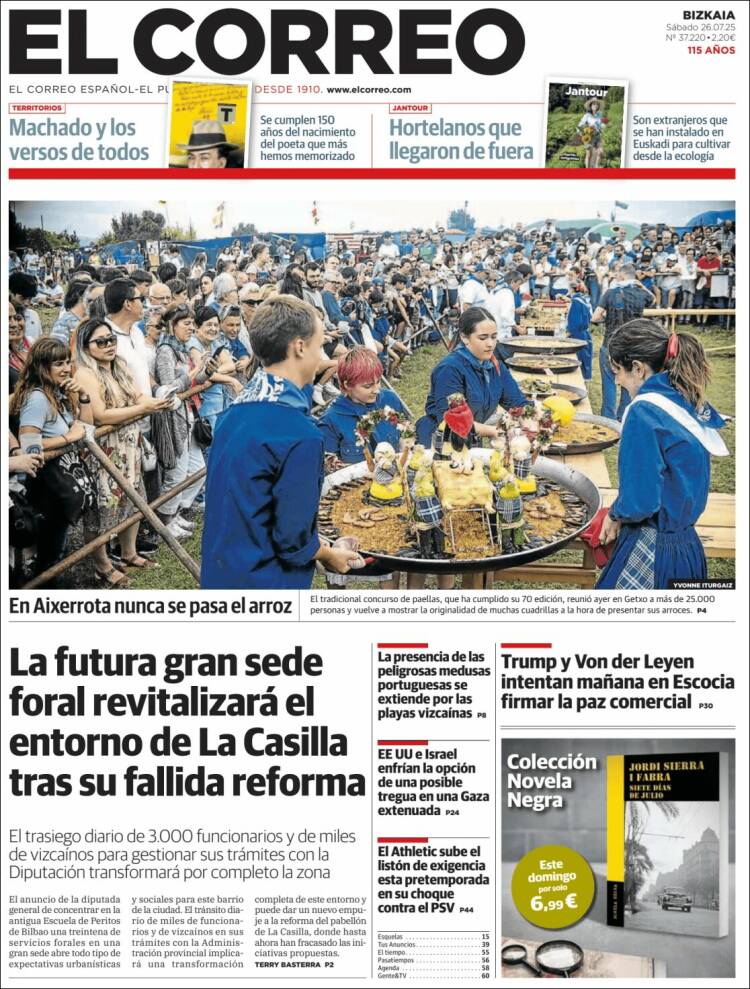Portada de El Correo (Spain)