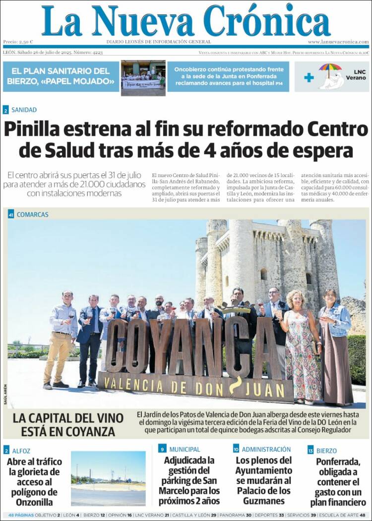 Portada de La Nueva Crónica (Spain)