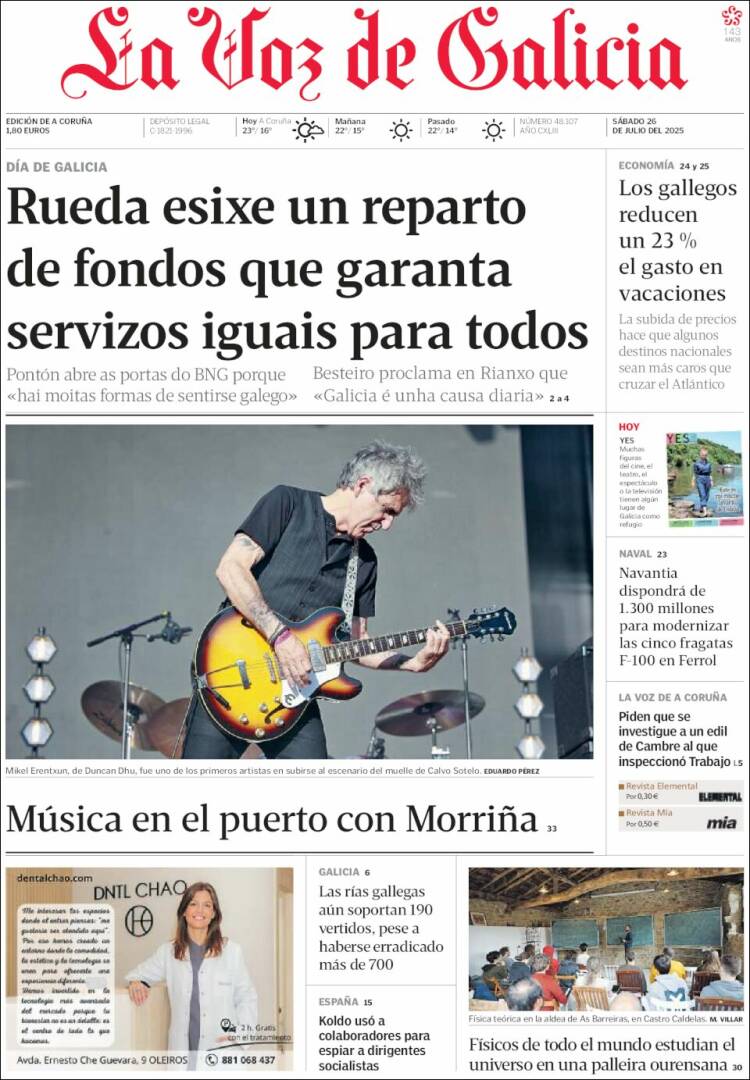 Portada de La Voz de Galicia (Spain)