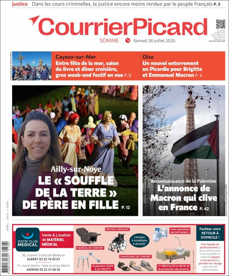 Portada de Courrier Picard (France)