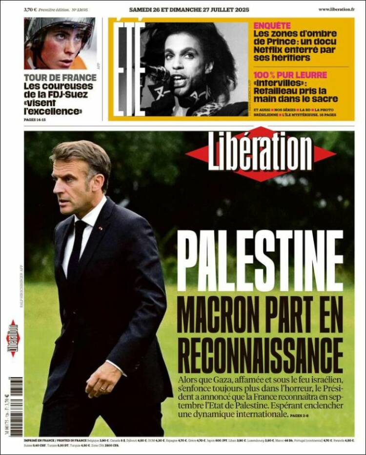 Portada de Libération (France)