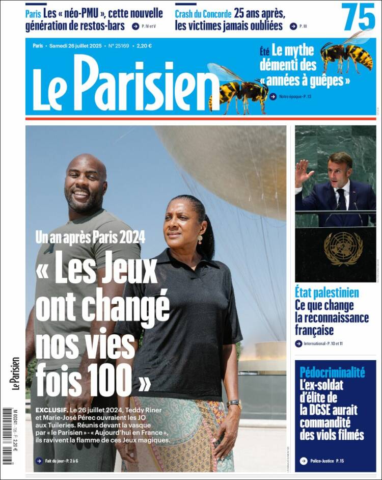 Portada de Le Parisien (France)