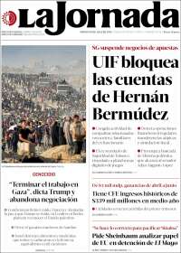 Portada de La Jornada (México)