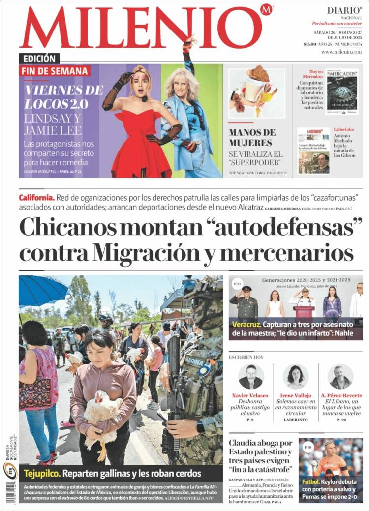 Portada de Milenio (México)