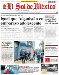 Portada de El Sol de México (Mexico)