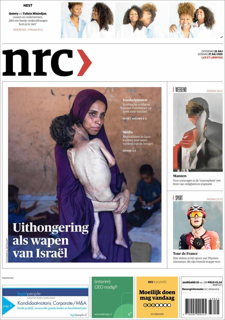 Portada de NRC Handelsblad (Netherlands)