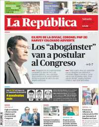 Portada de La Republica (Perú)