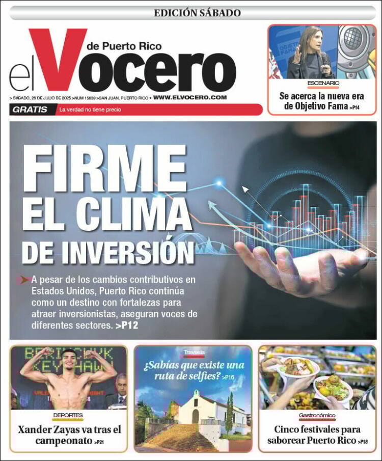 Portada de Vocero (Puerto Rico)