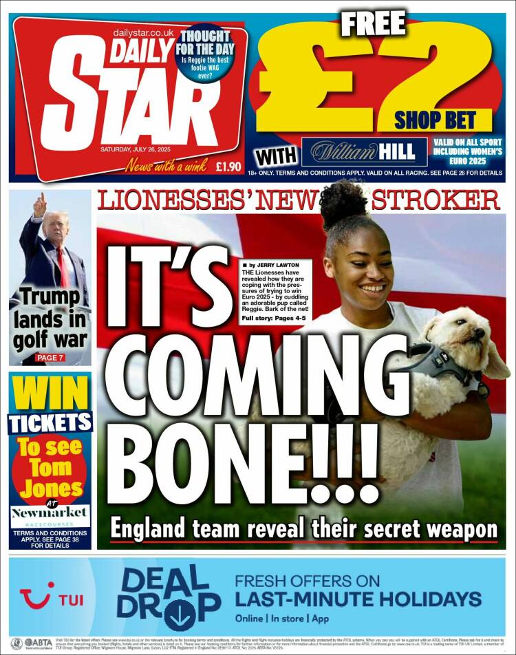 Portada de Daily Star (United Kingdom)