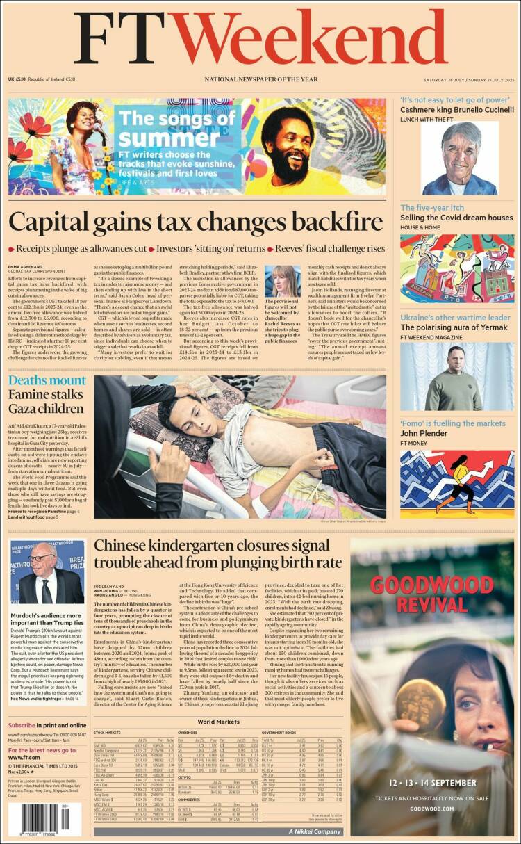 Portada de Financial Times (United Kingdom)
