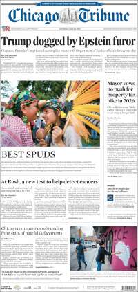 Portada de Chicago Tribune (USA)