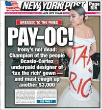Portada de New York Post (USA)