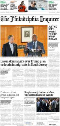 Portada de Philadelphia Inquirer (USA)