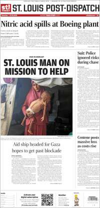 Portada de St. Louis Post-Dispatch (USA)