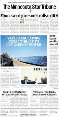 Portada de Star Tribune (USA)