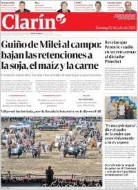 Portada de Clarín (Argentina)