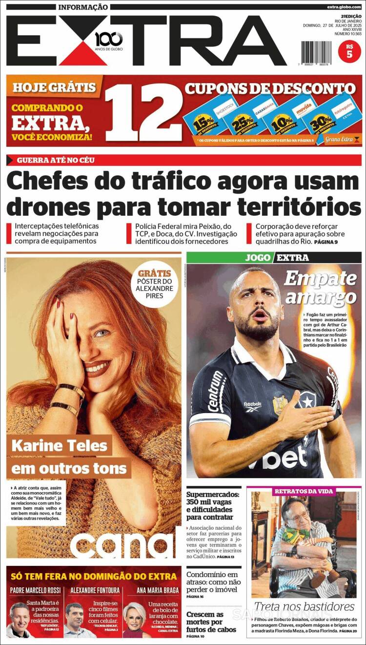 Portada de Extra (Brésil)