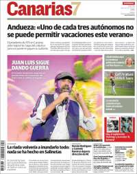 Portada de Canarias 7 (España)
