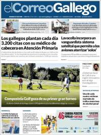 Portada de El Correo Gallego (España)