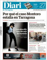Portada de Diari de Tarragona (España)