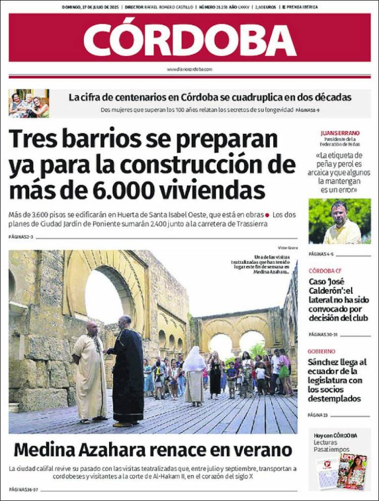 Portada de Diario de Córdoba (España)
