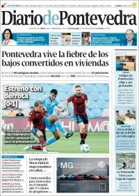 Portada de Diario de Pontevedra (España)