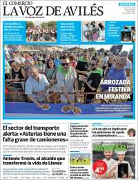 Portada de El Comercio - Avilés (España)