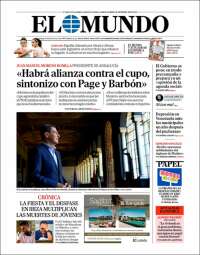 Portada de El Mundo (España)