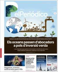 Portada de El Periódico de Catalunya (España)