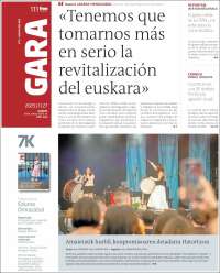 Portada de Gara (España)
