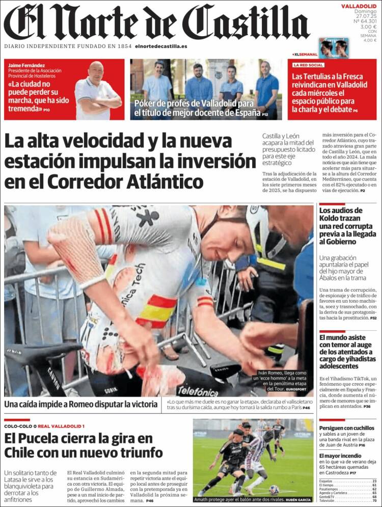 Portada de Norte de Castilla - Valladolid (Espagne)