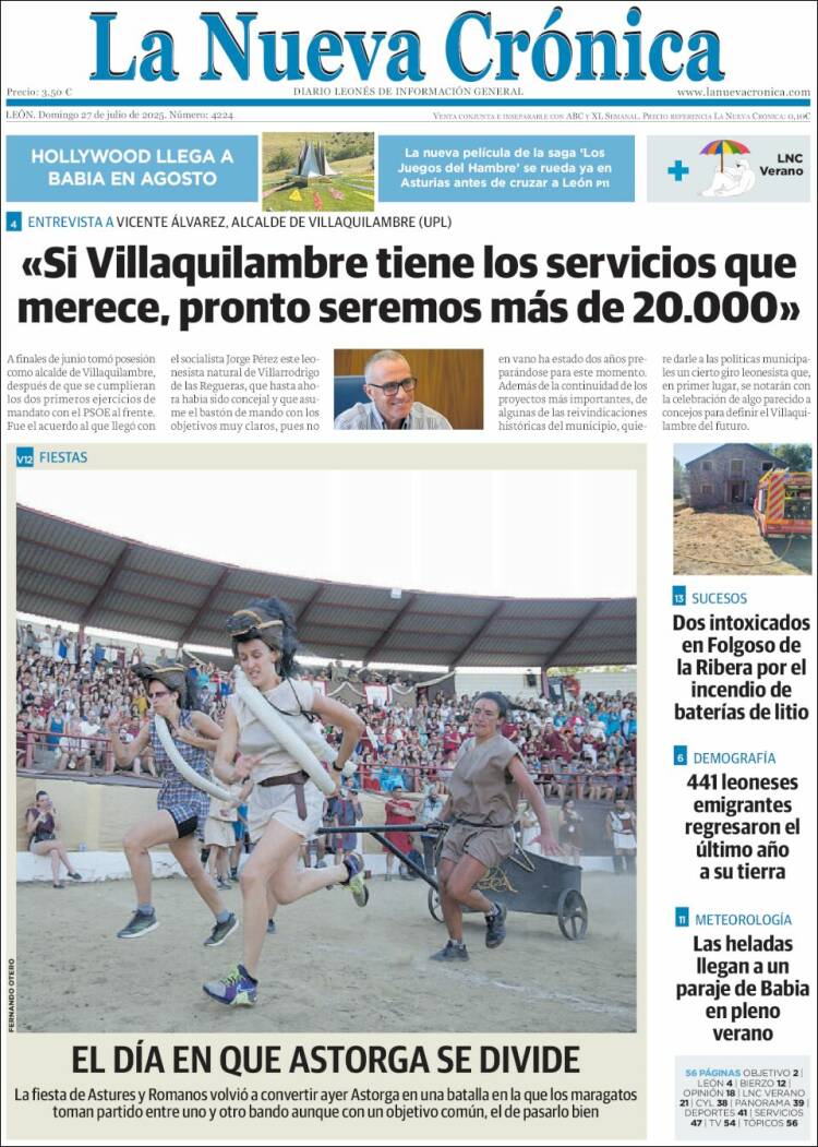 Portada de La Nueva Crónica (Spain)