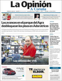 Portada de La Opinión de A Coruña (España)