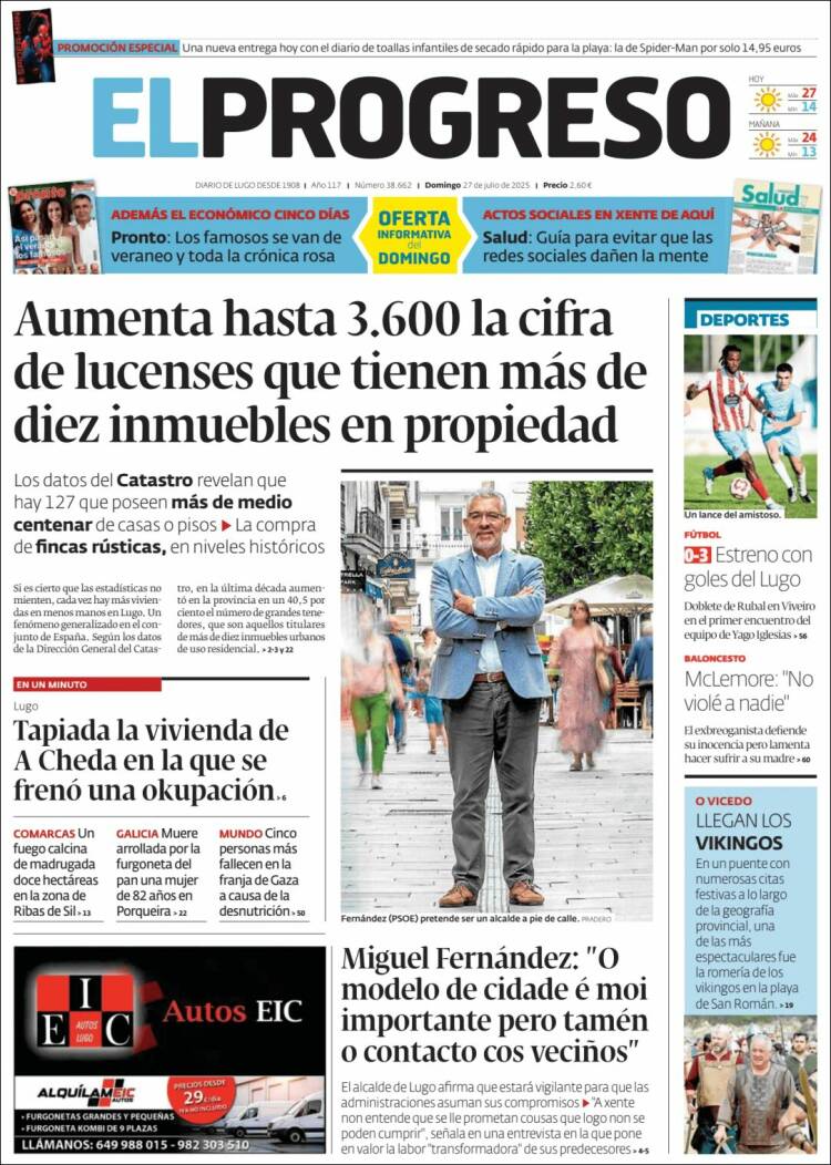 Portada de El Progreso (Espagne)