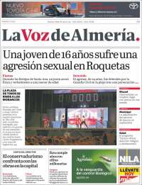 Portada de La Voz de Almería (Spain)