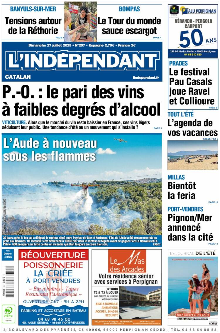 Portada de Le Indépendant (France)