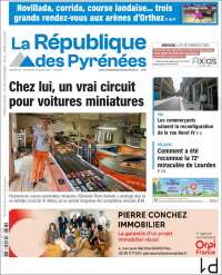 Portada de La République des Pyrénées (Francia)