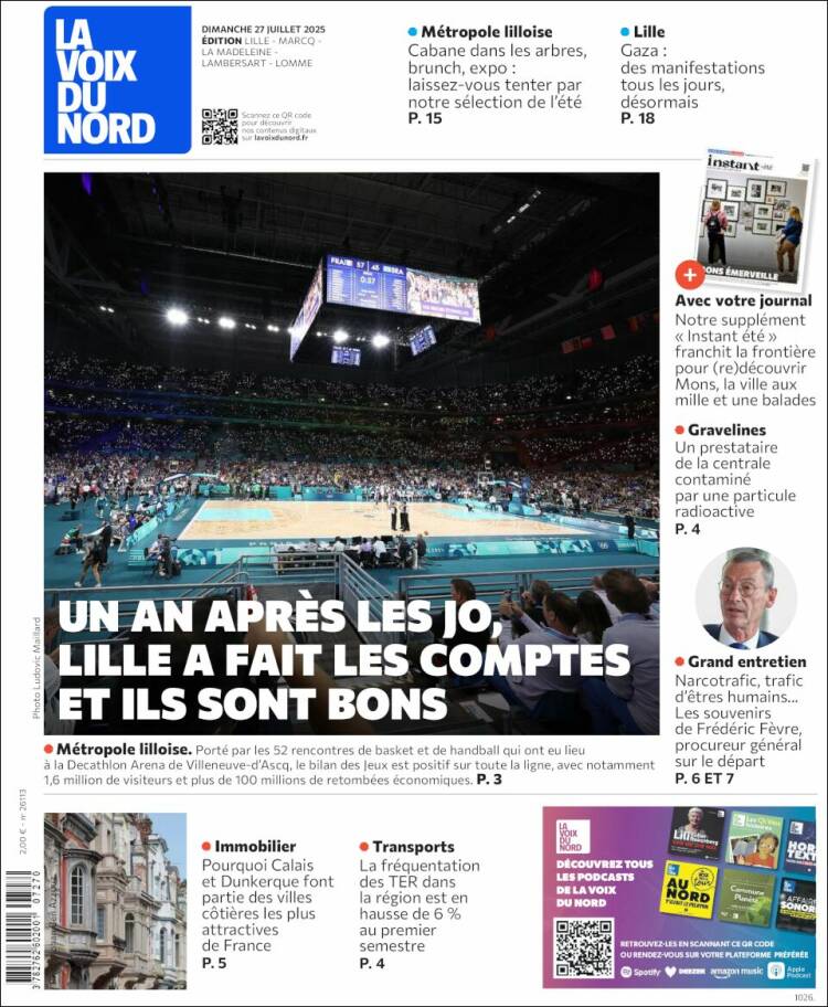 Portada de La Voix du Nord (France)