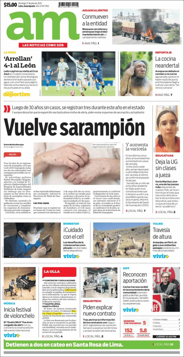 Portada de Al Día A.M. (Mexico)