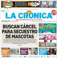 Portada de La Crónica de Baja California (Mexico)